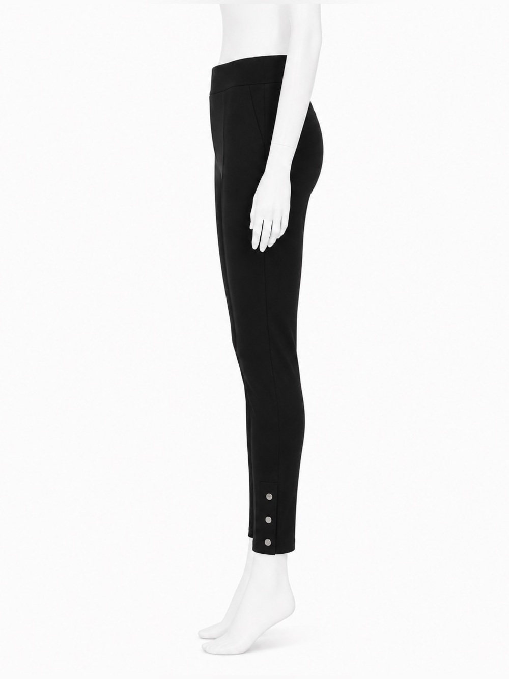 Anatomie Travel Pants Black Snap Hem Stretch Skinny Leg Pull On NWOT Size S - Picture 5 of 9